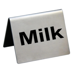 Табличка "Milk" 5х4см сталь P.L. Арт.81200200