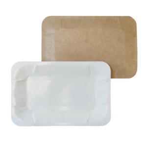 Тарелка картонная 13х20 прямоуг. белая (2000шт)