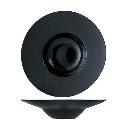 Тарелка круглая глубокая "Glossy-Black" 26см  P.L. Арт.81200052