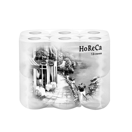 Туалетная бумага Plushe HORECA 2-ух сл. 14м (12рул в упаковке) (8уп)