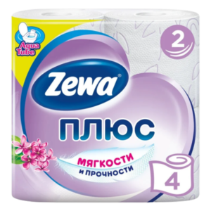 Туалетная бумага ZEWA сирень 2-х сл