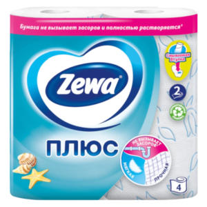 Туалетная бумага ZEWAСвежесть океана 2-х слойное ,