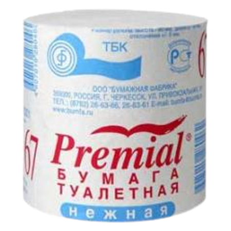 Туалетная бумага Премиал Нежная 67 (48уп)