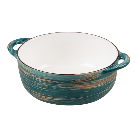Чашка для супа18х14,5х5,5см "Texture" Darc Green Lines P.L. Арт.81223425