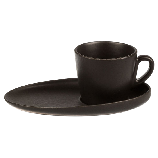 Чашка с блюдцем 100мл Espresso   "BLACK STAR" P.L. Арт.81223143