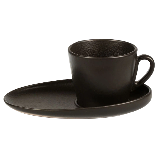 Чашка с блюдцем 200мл Cappuccino  "BLACK STAR" P.L. Арт.81223144