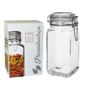 банка для сып. продуктов KREMLIN с крыш. и метал. замком 1350мл Арт.97628