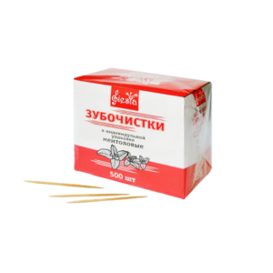 зубочистки в инд.упаковке с ментолом Фиеста(500шт)   Фиеста