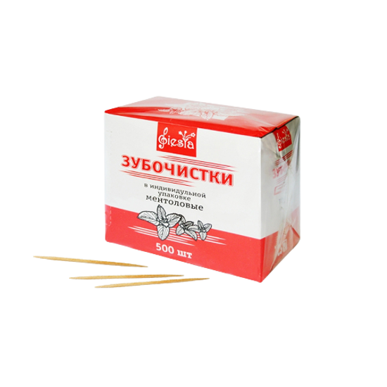 зубочистки в инд.упаковке с ментолом Фиеста(500шт)   Фиеста