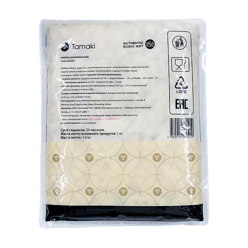 Имбирь маринованный белый,Tamaki Puo 1уп/1400г