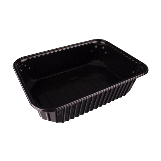 контейнер  0,750л.+крышка Юпласт Черный (500шт)