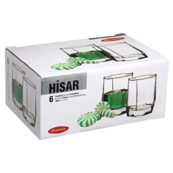 набор стопок HISAR 6шт. 60мл (водка) Арт.42600В