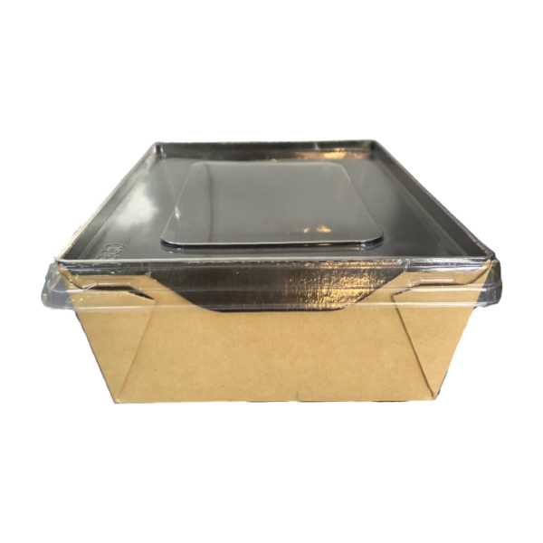 ДоЭко салатник с прозр. крышкой OpSalad 800 Черный  (400шт)