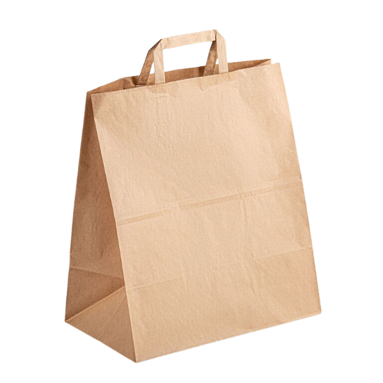 пакет крафт с ручками прям. 445х180х480мм 90гр/м2