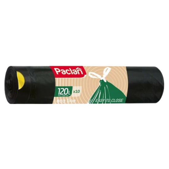 пакет мус. 120л. с завязкой Паклан (18рул)
