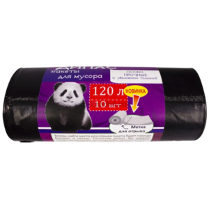 пакет мусорный 120 л. черный  Дипас 10шт  (15упак)