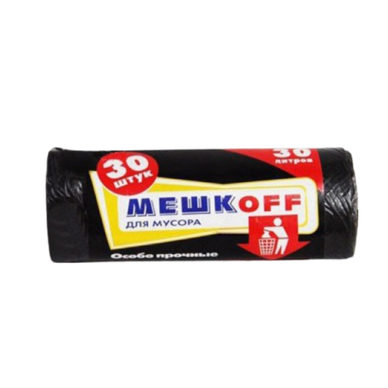 пакет мусорный 30 лит. 30шт (МЕШКОFF) (60упак)