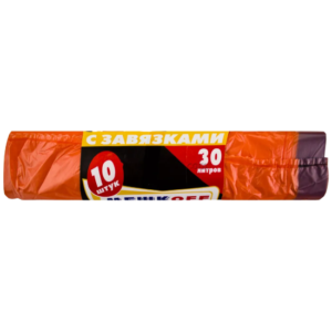 пакет мусорный 30л 10шт Оранж. МЕШКОFF 14мкм 50х60см (60уп)