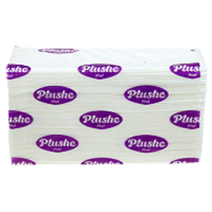полотенце бум.200шт для диспенсера V-сложения Плюше Спасибо 1 сл 1,2гр (20уп)