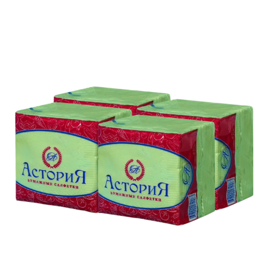 салфетки Астория цветная 100л/20упак