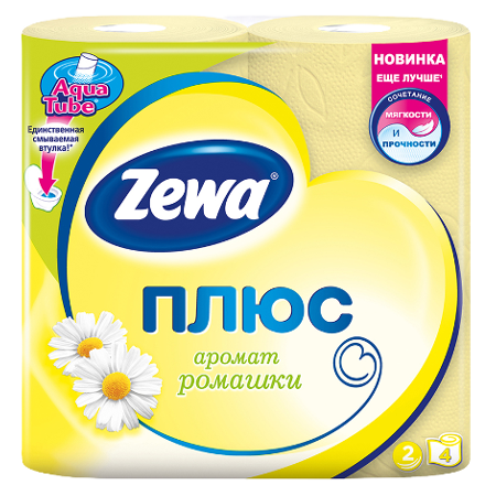 Туалетная бум. ZEWA Ромаш. 2-х слойная