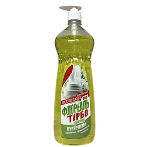 Средство для мытья посуды с дозатором ФЛОРЕАЛЬ ТУРБО 950г.(12шт/кор)