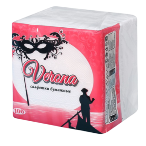 салфетка 1-сл 24х24 Verona белая 70л (20уп)
