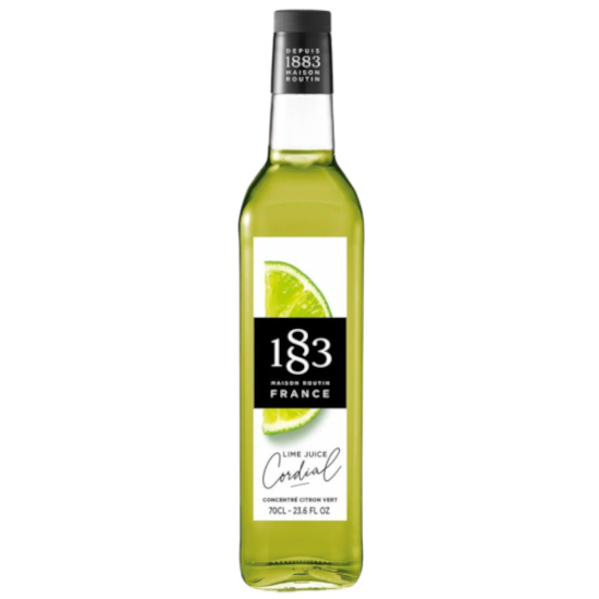 Сироп "Lime juice cordial (Сироп из лайма и желтого лимона)" 1883 Maison Routin 0,7л.