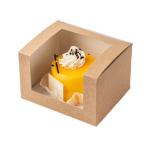 ДоЭко контейнер под десерт с окном Solo show box 130х110х80 (250шт)