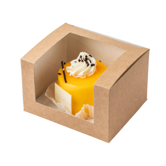 ДоЭко контейнер под десерт с окном Solo show box 130х110х80 (250шт)