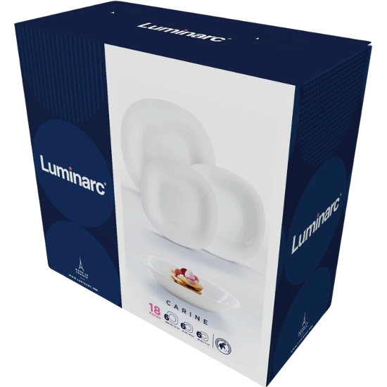 Набор столовый 18пр белый Карин Luminarc  Арт.V2447