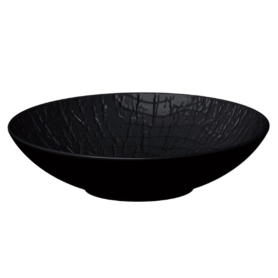 Блюдо для салата d=24 см, h=5.7 см, 750 мл, серия "Black Raw Wood" P.L. - ProffCuisine Арт.81229881