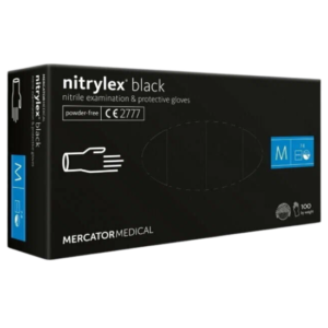 Перчатки нитриловые неопудр.смотр. NITRYLEX М черные