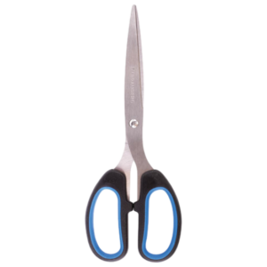 Ножницы BRAUBERG "Classic+", 205 мм, черно-синие, классической формы, резиновые вставки  Арт.236449