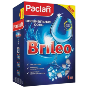 Соль от накипи в посудомоечных машинах 1кг PACLAN Brileo Арт.606320 Соль от накипи в посудомоечных машинах 1кг PACLAN Brileo Арт.606320