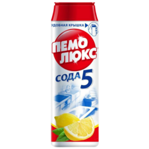 Чистящее средство 480г ПЕМОЛЮКС Сода-5 "Лимон" порошок Арт.601899