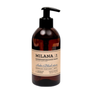 GRASS Жидкое парфюмированное мыло Milana "Amber&Black Vetiver" (300мл) Жидкое парфюмированное мыло M
