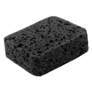 Губки для посуды BIG BLACK 95х70х35 мм КОМПЛЕКТ 10 шт., КРУПНОПОРИСТЫЙ поролон/абразив LAIMA