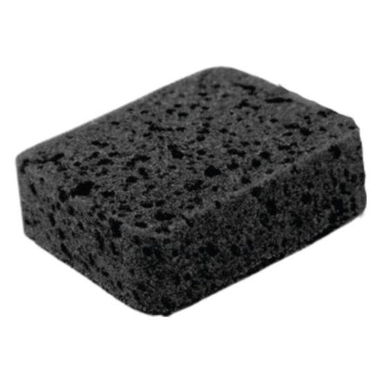 Губки для посуды BIG BLACK 95х70х35 мм КОМПЛЕКТ 10 шт., КРУПНОПОРИСТЫЙ поролон/абразив LAIMA