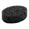 Губки для посуды OVAL BLACK 95х65х35 мм КОМПЛЕКТ 6 шт., КРУПНОПОРИСТЫЙ поролон/абразив LAIMA