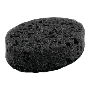 Губки для посуды OVAL BLACK 95х65х35 мм КОМПЛЕКТ 6 шт., КРУПНОПОРИСТЫЙ поролон/абразив LAIMA
