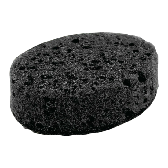 Губки для посуды OVAL BLACK 95х65х35 мм КОМПЛЕКТ 6 шт., КРУПНОПОРИСТЫЙ поролон/абразив LAIMA