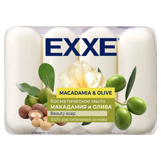 Мыло косметическое EXXE "Макадамия и олива" 4х70г (24шт)