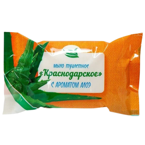 Мыло туалетное Краснодарское "с Ароматом Алоэ" 90г