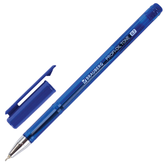 Ручка шариковая масляная BRAUBERG "PROFI-OIL TONE", СИНЯЯ, узел 0,7 мм, линия письма 0,35 мм