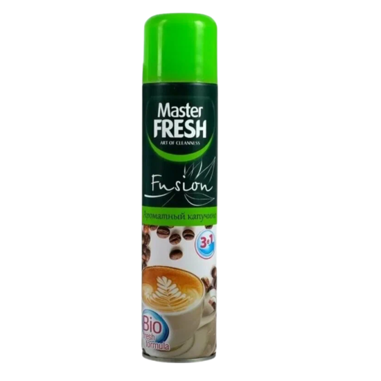 Освежитель воздуха MASTER FRESH Ароматный капучино, 300 мл (24шт)