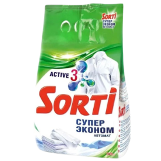 Стиральный порошое Сорти 2,4кг автомат Супер Эконом (4шт/уп)
