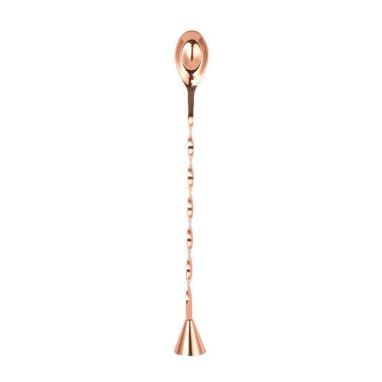 Ложка барная с метал.кнопкой 31 см.медное напыление "P.L.-Bar Ware" Арт.81259037