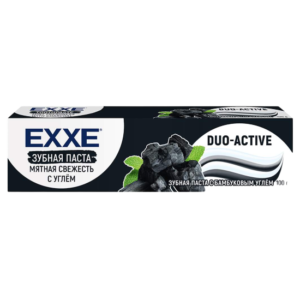 Паста зубная EXXE "Мятная свежесть с углем" 100г (72шт/кор)