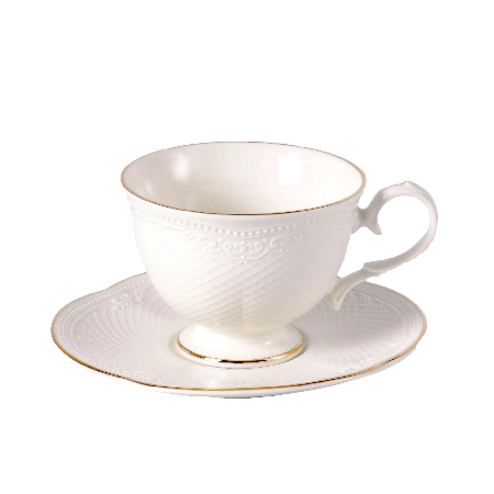 Чайная пара 250 мл, фарфор, "Aristocrat-Gold". Noble Арт.81229575